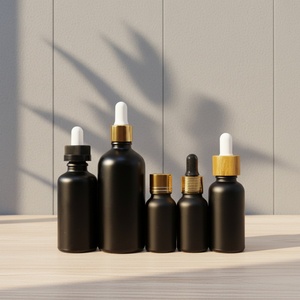 Botella de Vidrio Violeta Resistente a los Rayos UV, Diseño Personalizado con Logotipo Serigrafiado, 30ml 50ml, Crema Facial y Aceite Esencial, Tapa con Gotero de Aluminio - Product Image 1