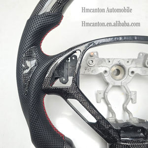 Volant de direction pratique en cuir perforé en carbone nid d'abeille, en promotion, pour Infiniti G27 G37 - Product Image 6