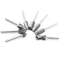 Fraise rotative électrique en carbure de tungstène Strawberries, tige de 1/4 pouce, forme cylindrique et sphérique, polie, personnalisable OEM, pour podologie
