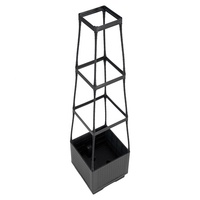 Tour de support pour plantes de jardin Tour de pots pour tomates Boîtes de jardinage surélevées avec treillis pour plantes de légumes grimpantes