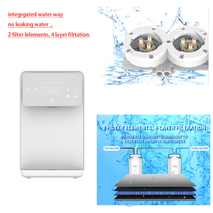 เครื่องกรองน้ำดื่มระบบ Reverse Osmosis แบบตั้งโต๊ะขนาดเล็ก 100G พร้อมระบบทำน้ำร้อนและน้ำเย็นทันที ติดตั้งง่าย ไม่ต้องติดตั้งเครื่องทำน้ำเย็น - Product Image 3