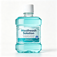 Étiquettes transparentes pour bouteilles, film transparent, autocollants imperméables pour solutions d'emballage de produits d'hygiène bucco-dentaire, fournis par l'usine Haoxuan