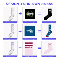 Chaussettes personnalisées à faible MOQ, imprimées, plusieurs couleurs, logo personnalisé, motifs mignons, chaussettes décontractées pour femmes, chaussettes fantaisie