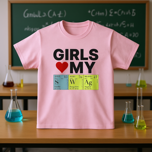 Las chicas adoran mi camiseta de ciencia y química, camiseta divertida con meme, cringe, embarazosa e inapropiada - Product Image 1