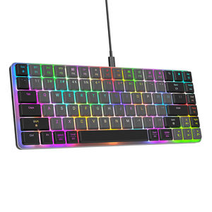 <span class=keywords><strong>Clavier</strong></span> AZERTY personnalisé espagnol <span class=keywords><strong>arabe</strong></span> profil bas 84 touches <span class=keywords><strong>en</strong></span> aluminium RGB <span class=keywords><strong>clavier</strong></span> de jeu rouge/marron interrupteur <span class=keywords><strong>clavier</strong></span> mécanique - Product Image 1