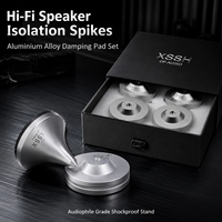 YIVO XSSH HiFi Hoparlör Sivri Uçları Alaşımlı Titreşim Yalıtım Ayak Pedleri CD Çalar Amplifikatör Subwoofer Şok Emici Stand Ayakları
