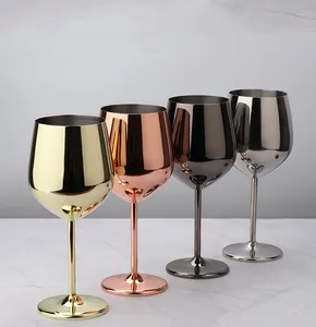 Copa de bebida fiesta Barware al por mayor barato personalizado oro rosa doble pared champán flautas de acero inoxidable
