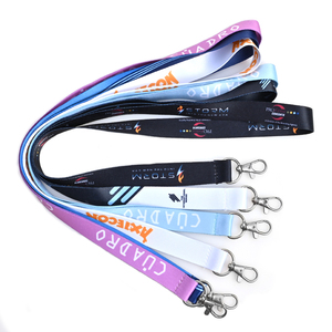 Không Có Tối Thiểu Đặt Hàng Giá Rẻ Tùy Chỉnh Duy Nhất Đôi Clip Phẳng Polyester Cá Nhân Nóng Chuyển Giao In Ấn Logo Ly Khai Dây Buộc - Product Image 3