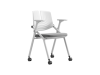 Chaise de formation pliable avec table d'écriture intégrée, chaise de réunion, chaise de conférence pour salle de formation