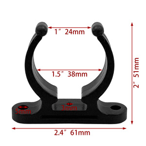Abrazadera Doble para Tubería de Aluminio de 38 mm, Métrica, para Uso Industrial General - Product Image 2