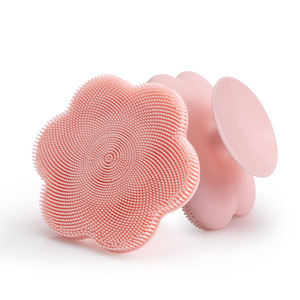 Silicone Handheld Facial Cleansing Brush Flower-Shaped for Delicate Pore Removal Blackhead Removal Facial Cleansing - Product Image 1