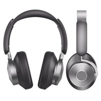 Headphone Stereo Air Max H80 ANC ENC, earphone Over-ear nirkabel Headset Bluetooth Bluetooth peredam kebisingan 2025