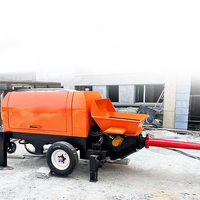 Penjualan laris pompa beton semen Mini kecil kompresor Diesel pompa Mortar beton dengan harga murah