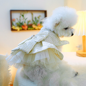PETCIRCLE Pet Circle Spring and Autumn Pet Clothing Small Dog Puppy <b>Cat</b> <b>Clothes</b> Starry Night Wedding Dress - Product Image 2
