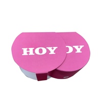 Boîte à bague de luxe personnalisée en forme de cœur avec impression de logo QR, emballage à ouverture rabattable, gaufrage, pelliculage mat et doublure en éponge