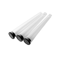 Tubes coniques en plastique de taille personnalisable - 98 mm 109 mm Contenant à cigarettes à l'épreuve des enfants avec couvercle étanche
