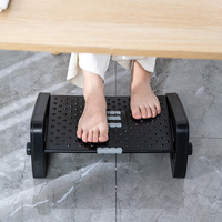 Repose-pieds Triangle en plastique sous le bureau Repose-pieds réglable haut et bas avec rouleau de massage