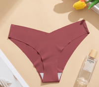 Tanga de seda helada para mujer, talla grande, transpirable, de secado rápido, con cintura en V, levantamiento de cadera, sin costuras, invisible, de nailon y algodón.