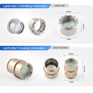 Ensemble de lentilles <span class=keywords><strong>laser</strong></span> HXLASER D30 F100 F125 F150 pour découpeuse <span class=keywords><strong>laser</strong></span> automatique et manuelle, avec lentille de collimation et de focalisation Precitec et support de lentille - Product Image 2
