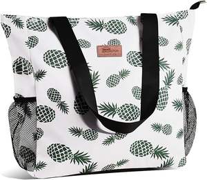 Bolsa de Playa de Malla Negra Transparente de Muestra Gratuita, Bolsa de Almacenamiento Reutilizable de Gran Capacidad, Bolsa de Compras, Equipaje, Bolsas - Product Image 6