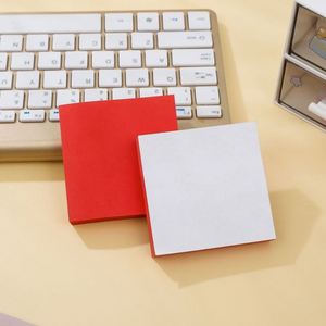 100sheetsVibrant Solid Red Square Self-Adhesive Sticky Notes Set Multi-Pack Writable <b>Memo</b> <b>Pads</b> Office School Daily - Product Image 5