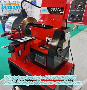 Máquina rectificadora y rectificadora de tambores para coches China C9372, torno inteligente para reparación de discos de coche - Product Image 2