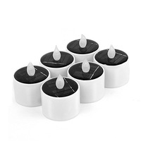 Solar power Sun Power Flackern Farbe Wasserdichte Led Kerze Säule Licht Für Weihnachten Dekoration