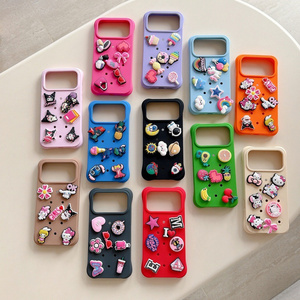 Cute Ripples Charms Junk Doll Love Phone case for <b>iPhone</b> 17 16 15 Pro Max Animal Bow Hole DIY Dissipation Cartoon back Cover - Product Image 6