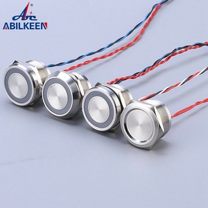 16mm ABILKEEN usine aluminium vandale sans LED étanche ip68 interrupteur piézo-électrique 22mm joint Ip68 interrupteur piézo-électrique - Product Image 4