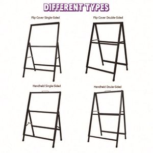 ขาตั้งป้าย A2 แบบ A-Frame ขนาดใหญ่ 24x36 นิ้ว ทำจากอลูมิเนียมอัลลอย สำหรับใส่แผ่น KT บอร์ด พร้อมล้อเลื่อน 60x90 ซม. - Product Image 2