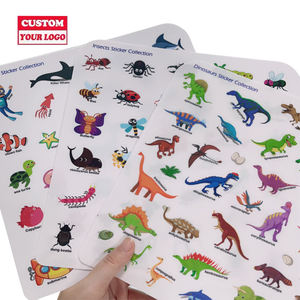 Patrón personalizado venta al por mayor Gran oferta lindo tema TPE jalea reutilizable DIY pegatina libros paquete para niños educación - Product Image 3