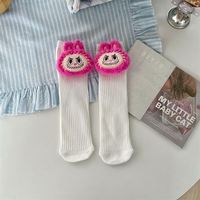 Chaussettes longues en tricot pour enfants, motif 3D de dessin animé Melody, âge 10+, chaussettes de style poupée tendance pour enfants