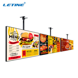จอแสดงผลโฆษณาแบบแขวนผนัง HD LCD สำหรับร้านอาหาร คาเฟ่ ร้านค้า ปรับแต่งขนาดและความละเอียดได้ - Product Image 1