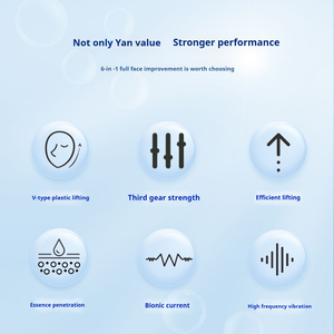 Mini appareil de massage facial à micro-courant ABS pour usage domestique, lifting du visage et élimination du double menton, équipement de beauté - Product Image 2
