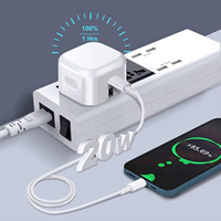 Kit de charge rapide 20W avec prise UK, câbles Type-C et 8 broches, chargeur pour coffret cadeau de luxe prêt à l'emploi