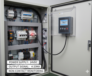 Trực tuyến không tiếp xúc công nghiệp cảm biến nhiệt độ đầu dò nhiệt kế hồng ngoại 0.2C độ chính xác nhanh chóng kết nối 4-20mA nhiệt độ - Product Image 4