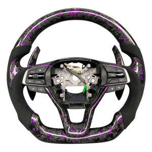 Volante de coche mejorado y modificado para <span class=keywords><strong>Honda</strong></span> <span class=keywords><strong>CIVIC</strong></span> Accord GK5 2014 2015 2016 2017 volante de cuero de fibra de carbono - Product Image 3