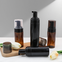 Bouteille de mousse nettoyante pour le visage en PET personnalisée de 100 ml, 120 ml, 150 ml, 200 ml avec pompe à mousse, emballage pour soins de la peau