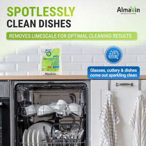 AlmaWin Custom 1 Dishwasher <b>Salt</b> 2Kg Limescale Protection For All Dishwashers Regeneration <b>Salt</b> Vegan Pure <b>Coarse</b> Water Softener - Product Image 4