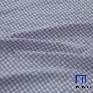 Fil teint Jersey vérifier tissu Plaids tissé Polyester coton tissu Textile pour femmes robe ou draps de lit - Product Image 1