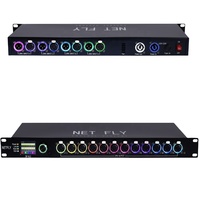 Amplificateur de signal intelligent DMX512 RDM 4 entrées 12 sorties, répartiteur DMX 12 canaux, amplificateur de signal isolé, distributeur pour projecteurs LED mobiles