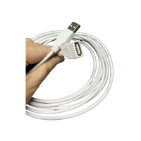 Cable de extensión USB 2,0 blanco de fábrica, Cable USB macho a hembra tipo AM a USB F, Material de cobre puro para uso en computadora de impresora