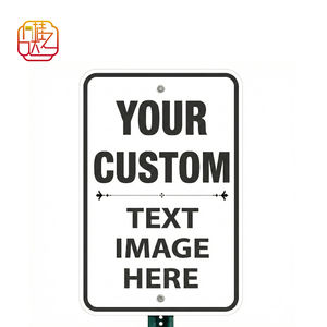 Señal de Tráfico de Aluminio Personalizada - Letrero con Texto e Imagen Personalizados para Carreteras, Propiedades y Negocios - Product Image 1