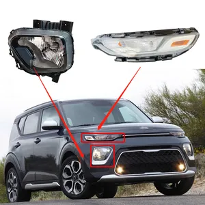 2023 venda quente da lâmpada do para-choque da frente do carro, tampa da lâmpada de farol para kia soul 2020, acessórios do kit do carro