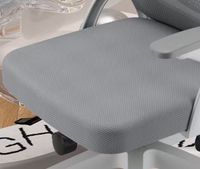 Chaise de bureau ergonomique en tissu maillé réglable avec accoudoirs relevables et roulettes pour dortoir, étude, confort longue durée
