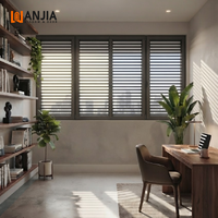 Volets extérieurs en aluminium sur mesure, persiennes, pare-soleil, isolation thermique, volets de fenêtre modernes pour façade de villa