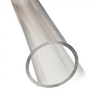 Tube rond en acrylique extrudé transparent HENGGE PC-13 2 1/4" OD X 2" ID X 12" - Paroi de 1/8" - Diamètre de 2,25" - Anti-UV - Certifié ROHS - Product Image 1