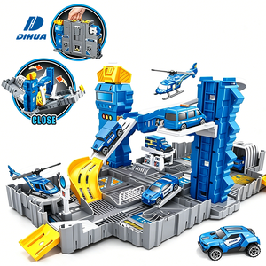 Jouets <span class=keywords><strong>de</strong></span> Garage faciles à assembler, nouveaux jouets <span class=keywords><strong>de</strong></span> Parking, Center <span class=keywords><strong>de</strong></span> Police, scène <span class=keywords><strong>de</strong></span> Parking, ensemble <span class=keywords><strong>de</strong></span> jeu pour enfants, valise Portable - Product Image 1
