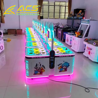 ACS Nouveau Modèle en Promotion Machine d'Arcade Gacha Deluxe à Monnayeur Double Whack-a-Mole en Acier Inoxydable Anglais Enfants Parents-Enfants