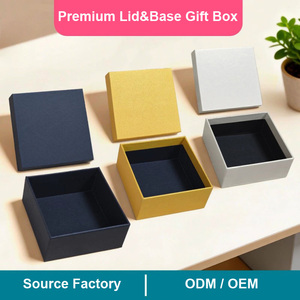 Caja de Papel Rígido Premium con Logotipo Personalizado EVERWIN, Caja de Embalaje de Lujo con Tapa y Base para Almacenamiento de Joyas y Cosméticos - Product Image 1
